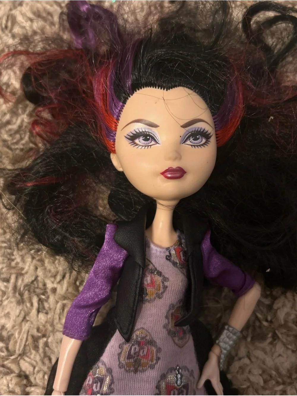Ever After High Doll Raven Queen School Spirit 2012 Mattel. Good used condition.
